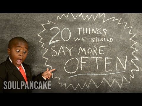 20 coisas que devíamos dizer mais vezes