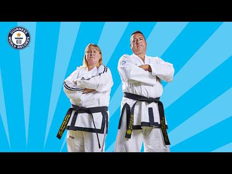 Lisa e Chris Pitman: mestres de taekwondo e recordistas