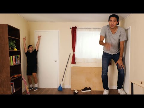 Salas de ilusões ópticas de Zach King